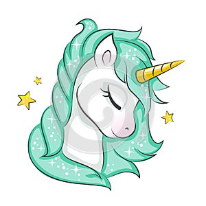 Cute magical unicorn.