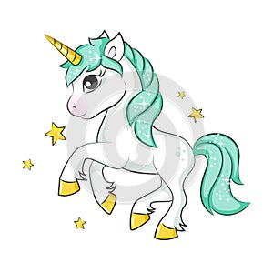 Cute magical unicorn.