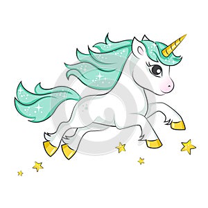 Cute magical unicorn.