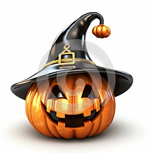 Cute Mardi Gras Jackolantern 3d Render With Ninja Hat