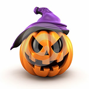 Cute Mardi Gras Jackolantern With Ninja Hat - 3d Render