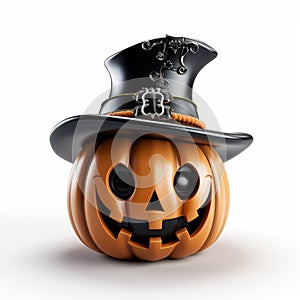 Cute Memorial Day Jackolantern With Knight Hat - 3d Render