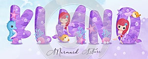 Cute Mermaid Alphabets Part III