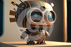 Cute mini robot, Generative AI