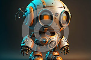 Cute mini robot, Generative AI