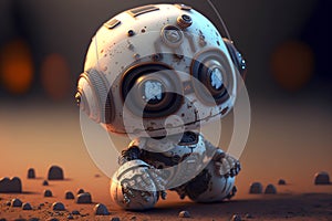 Cute mini robot, Generative AI