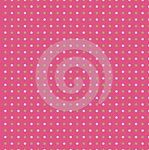 Cute modest geometric seamless pattern Small green and white peas on a pink background