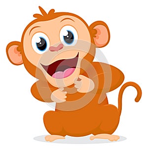 Cute monkey cartoon