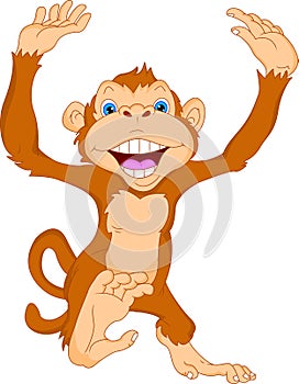 Cute monkey cartoon