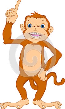 Cute monkey cartoon