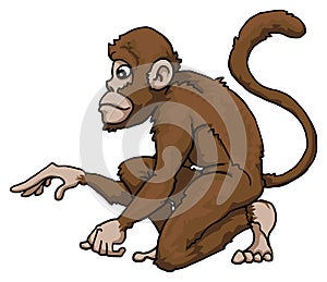 Cute monkey character