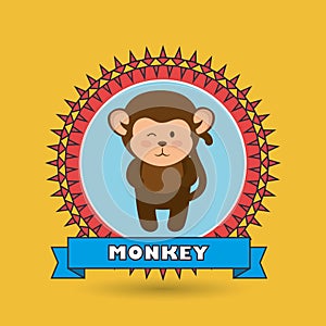 cute monkey design