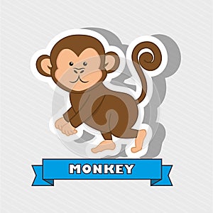 cute monkey design