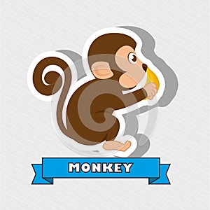 cute monkey design