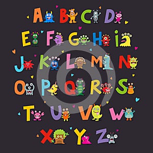 Cute Monsters Alphabet