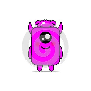 Cute monsters design mascot kawaii