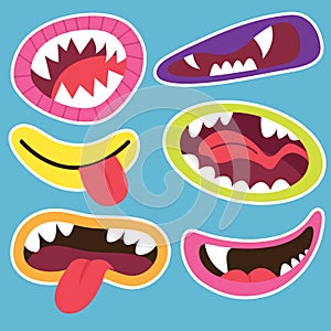 Cute Monsters Mouths