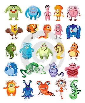 Cute monsters set