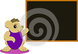 Cute Mouse with Blackboard