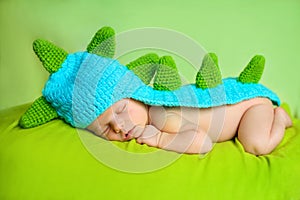 Cute newborn baby boy sleeping