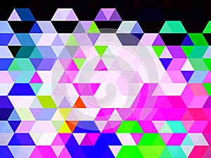 A cute noteworthy graphical design of colorful pattern of squares photo