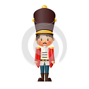 Cute Nutcracker isolated on transparent background