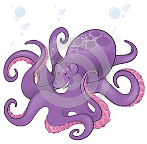 Cute Octopus Character.