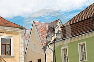 Cute old houses in Kamianets-Podilskyi Ukraine