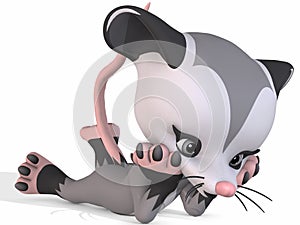 Cute Opossum - Toon Figure