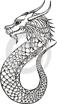 Cute oriental dragon