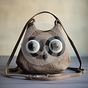 Cute Owl Shaped Purse With Big Eyes - Anka Zhuravleva Style