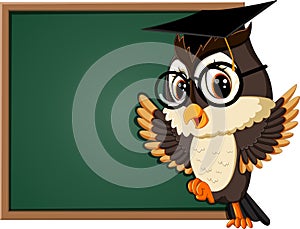 Cute owl teacher