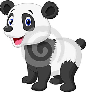 Cute panda bear cartoon