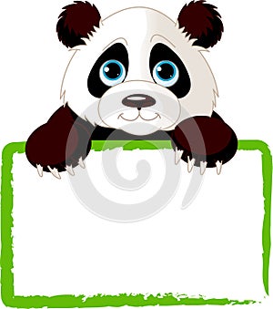 Cute Panda Card photo