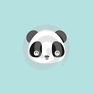 Cute panda face