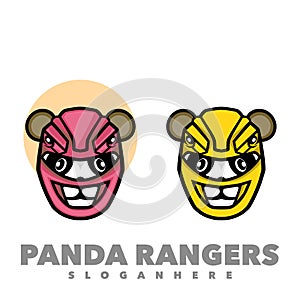 Cute panda rangers