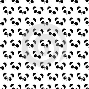 Cute panda on white background. Perfect for kids book, fabric, textile, nursery decoration, wrapping paper. Vector design Illustra