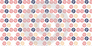 Cute Pastel Button Seamless Pattern