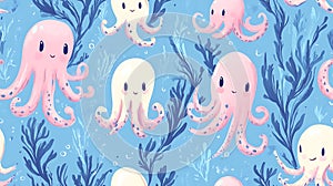 Cute Pastel Octopus Pattern for Fun Designs