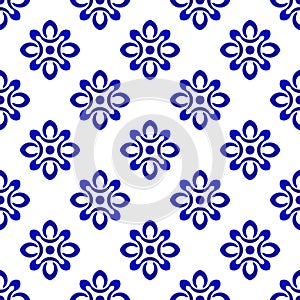Cute pattern blue and white
