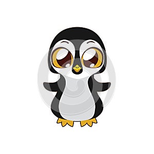 Cute penguin vector illustration art