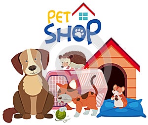 Cute pets by the pethouse