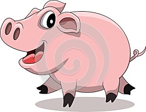 Cute pig cartoon