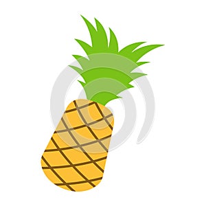 Cute of pineapple on cartoon version