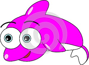 Cute Pink Dolphin