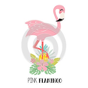 Cute Pink flamingo