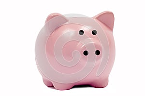 Cute pink piggy bank