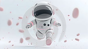 Adorable AI Astronaut in Flight
