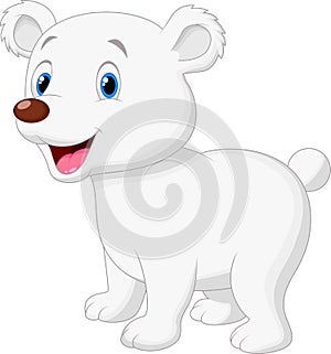 Cute polar bear cartoon