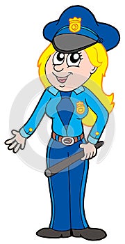 Cute policewoman